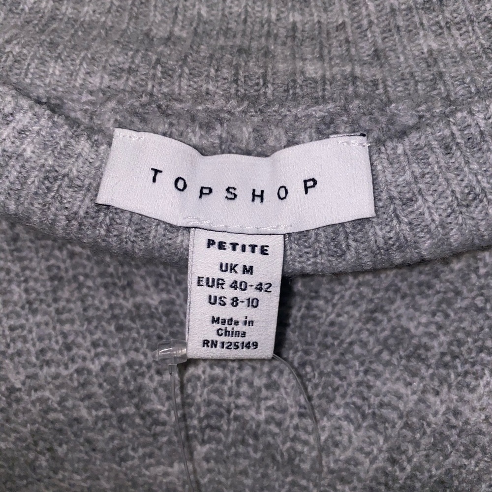 TOP SHOP CROP SWEATER SIZE PETITE 8-10 - Picture 2 of 5